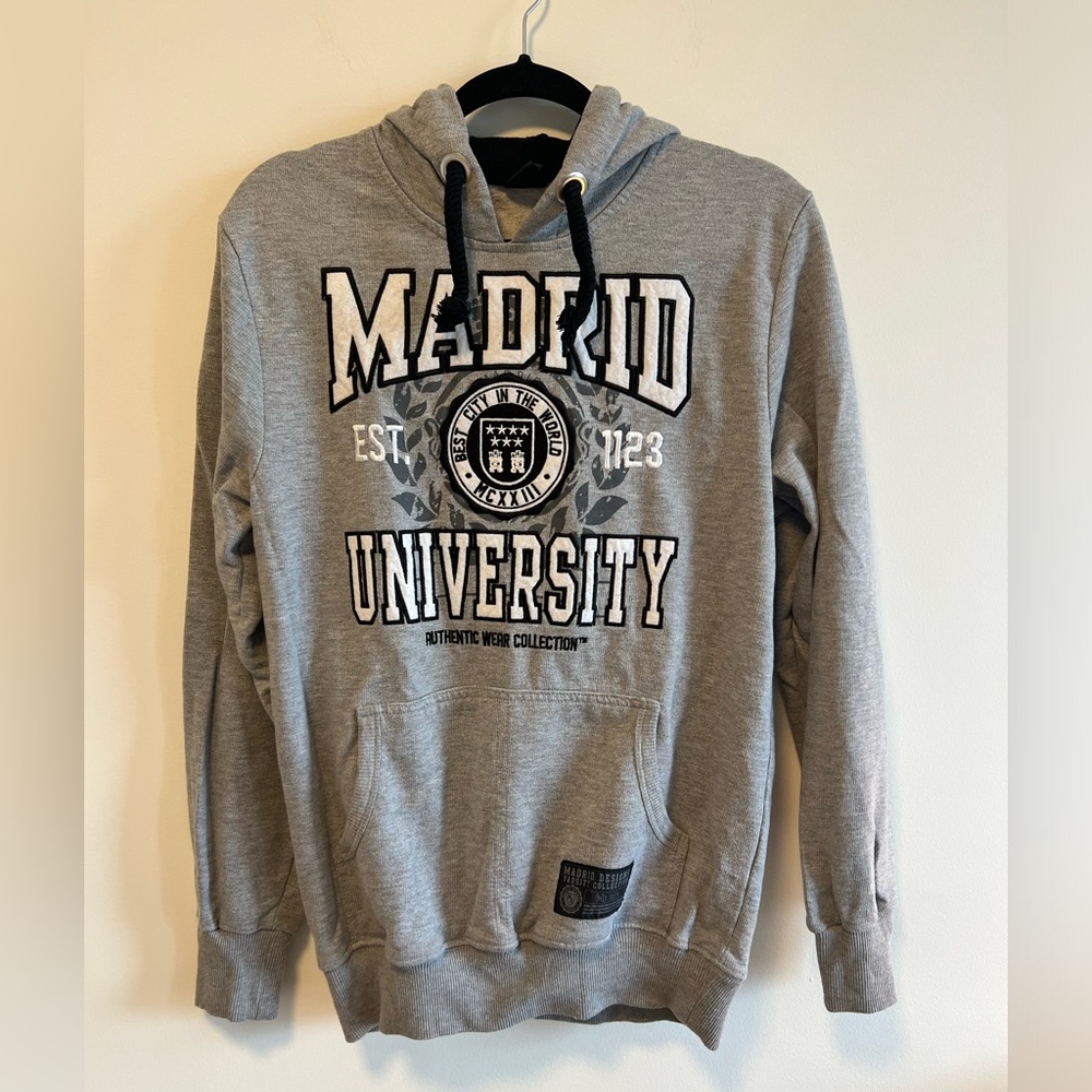 Madrid University Gray Hoodie